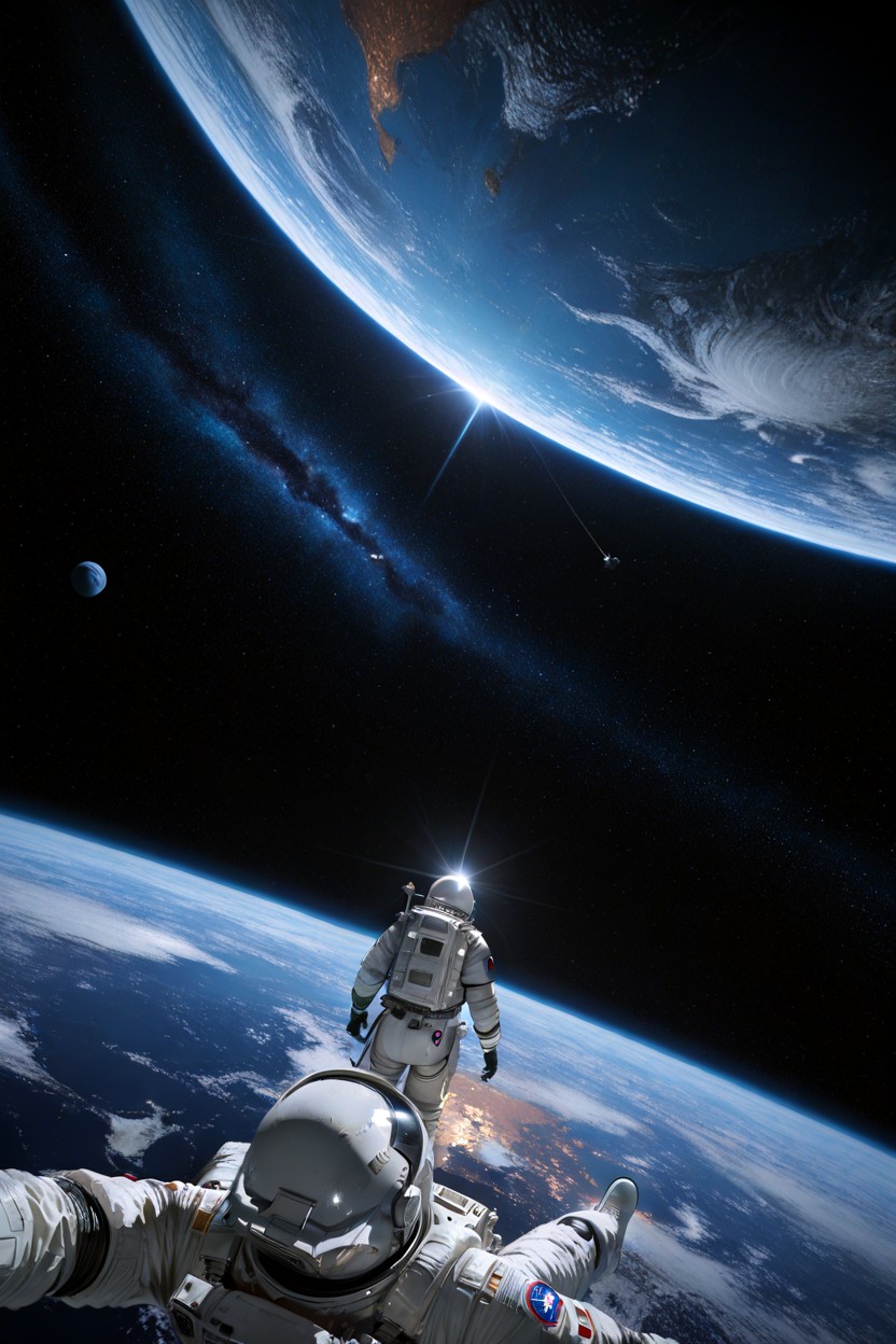 No Other Objects Nearby Cosmic Awe, Vertical Composition, Cinematic Lighting AI 포르노