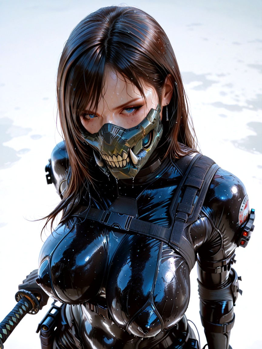 Realistic Breasts, Wet, 25+ AIポルノ