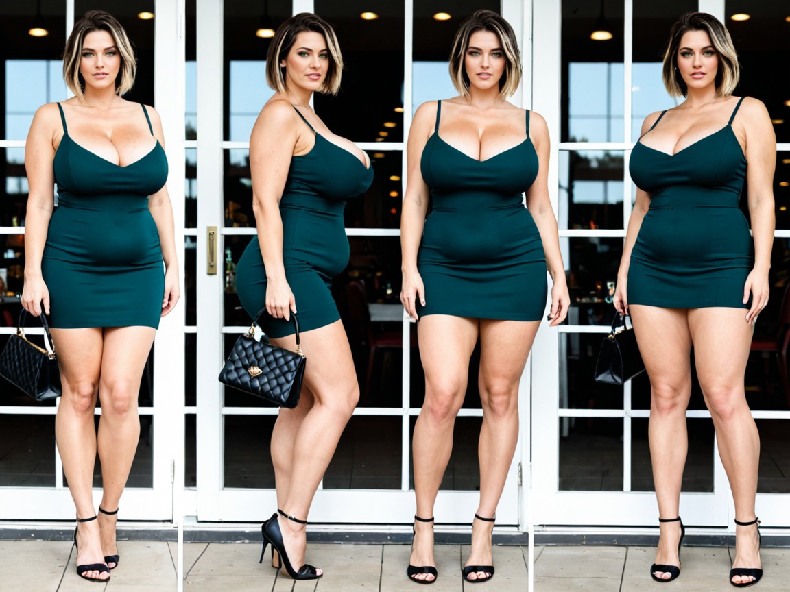 Woman, Woman Is Looking Strictly Into A Shop Window, Smoller Hips AI黃片
