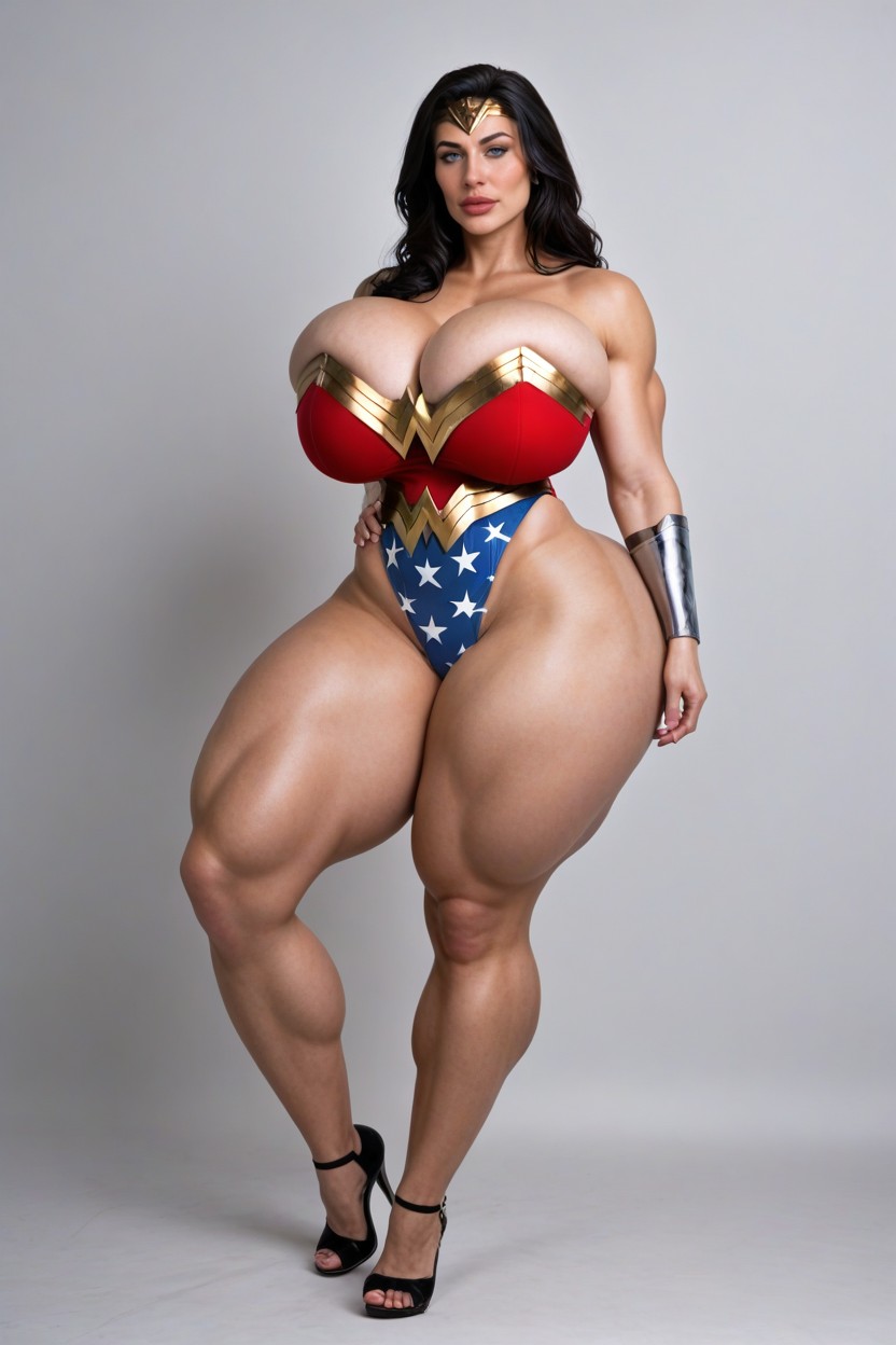 Big Plump Thighs, Super Waist Extreme Massive Thick Round Lips, Cosplay AI Porn