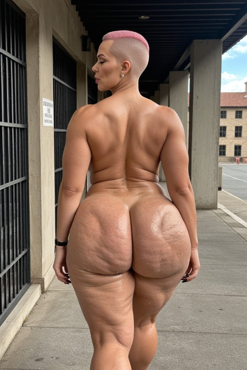 Big Nose, Very Wide Soles, Athletic Torso With Fat Overflowing Hips AI Porn