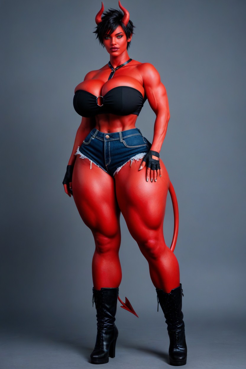 Demonic Tail, Lips Expansion, Gorgeous Face AI Porn
