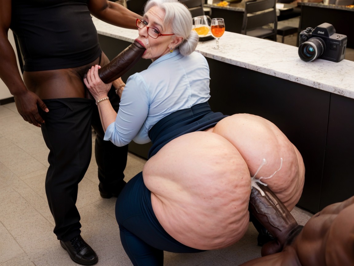 Ssbbw, Flare Pants, Super Big Pear Shaped Ass AI Porn