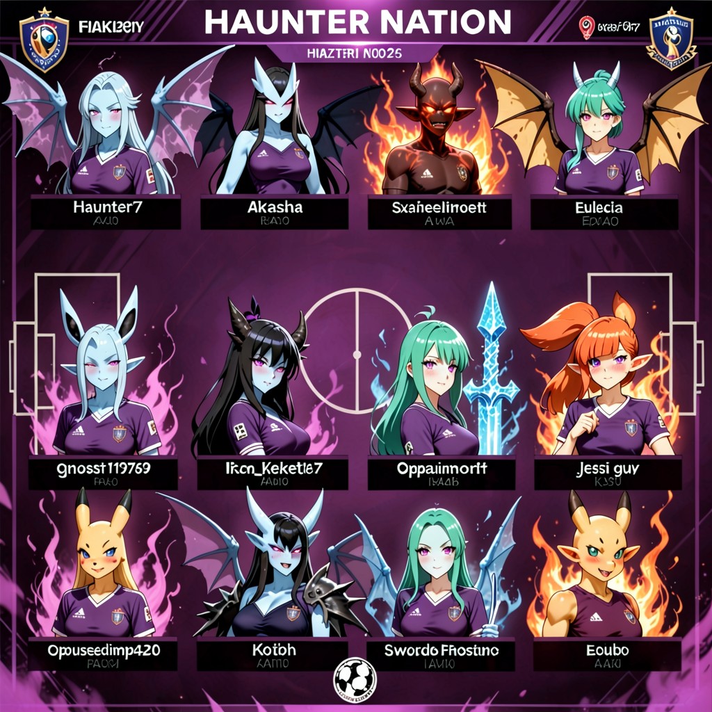 Sports Television Overlay, "exaustedimp" Impdemon, Purple Uniforms AI黃片