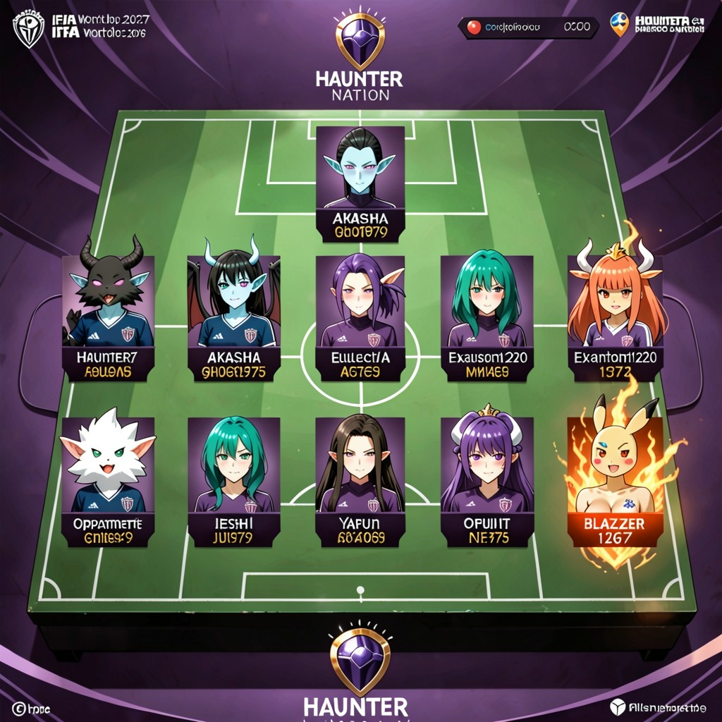 Sports Television Overlay, "blazzer" Fire Elemental, Players AIポルノ