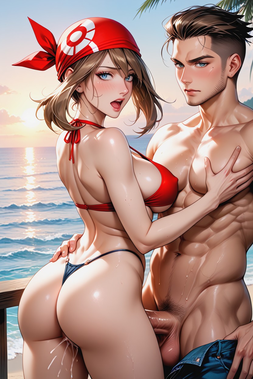 Standing, Very Fat Dick, Naked Legs AI 포르노