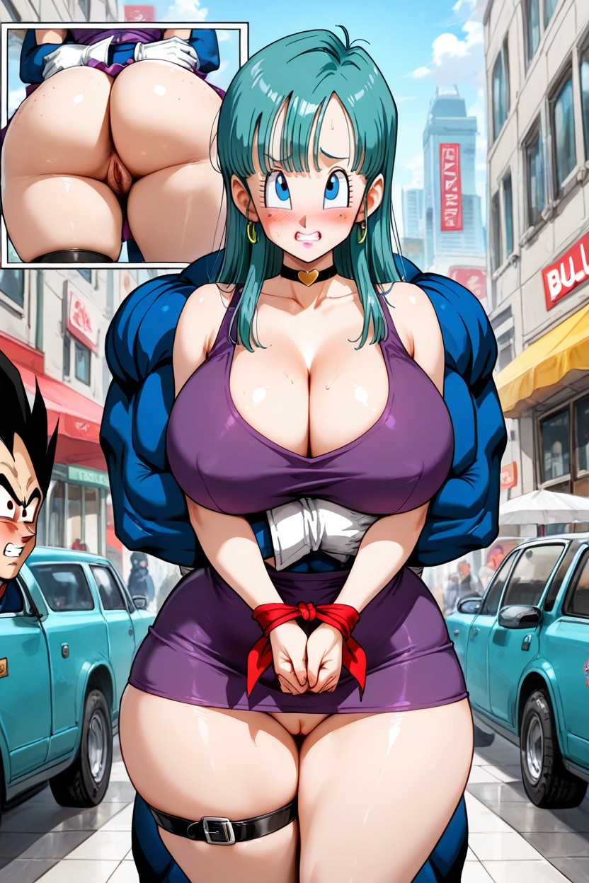 Rolling Eyes, Thick Thighs, Pubic Hair AIポルノ