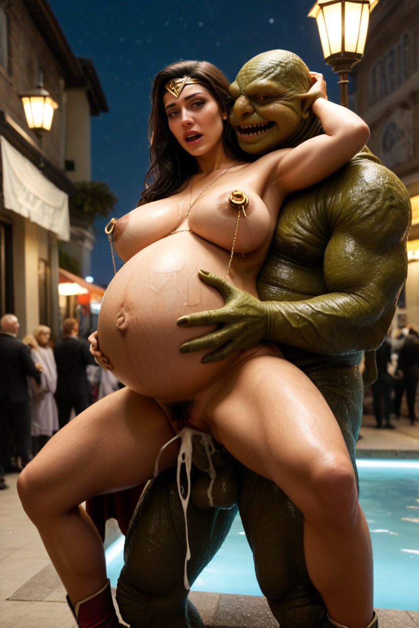 Horror Creature Breeding, Massive Pregnant, Huge Tentacle AI黃片