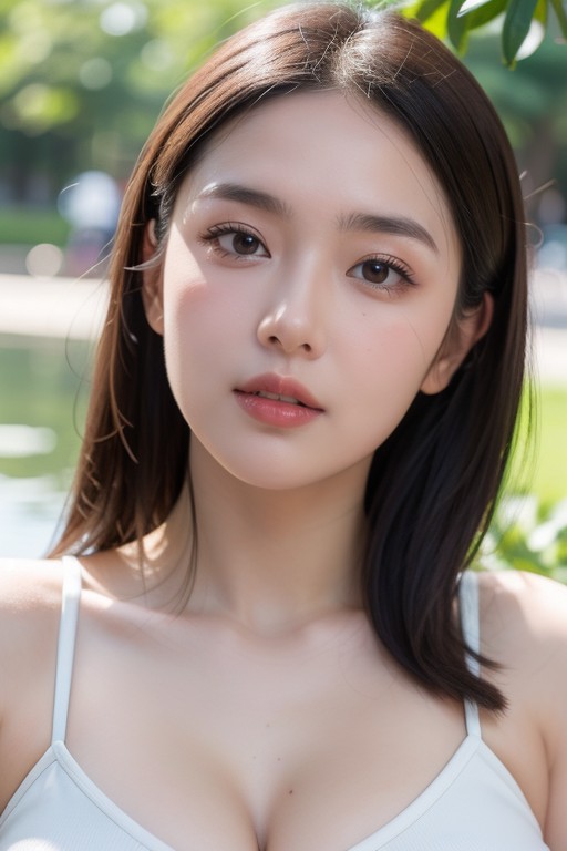 Fair-skinned Woman, Wide Hips, 長髮 AI黃片