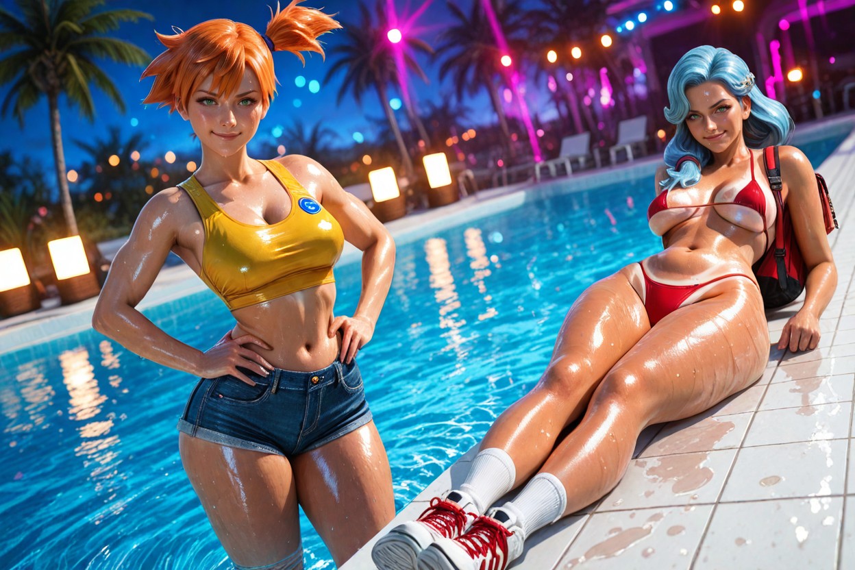 塗油的皮膚 , Feet Apart, Confident Smirk AI黃片