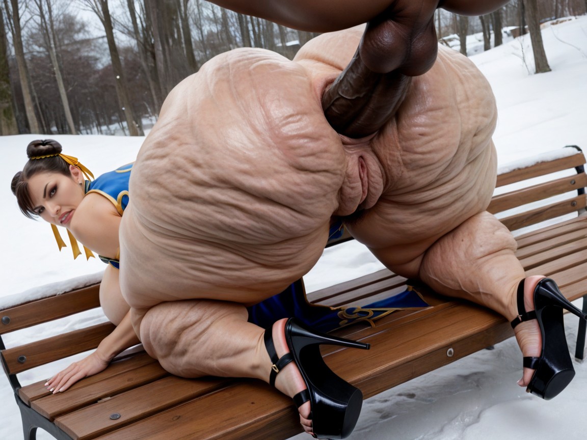 Realistic Skin Texture, Very Rough Anal Sex, Massive Black Cock AI黃片