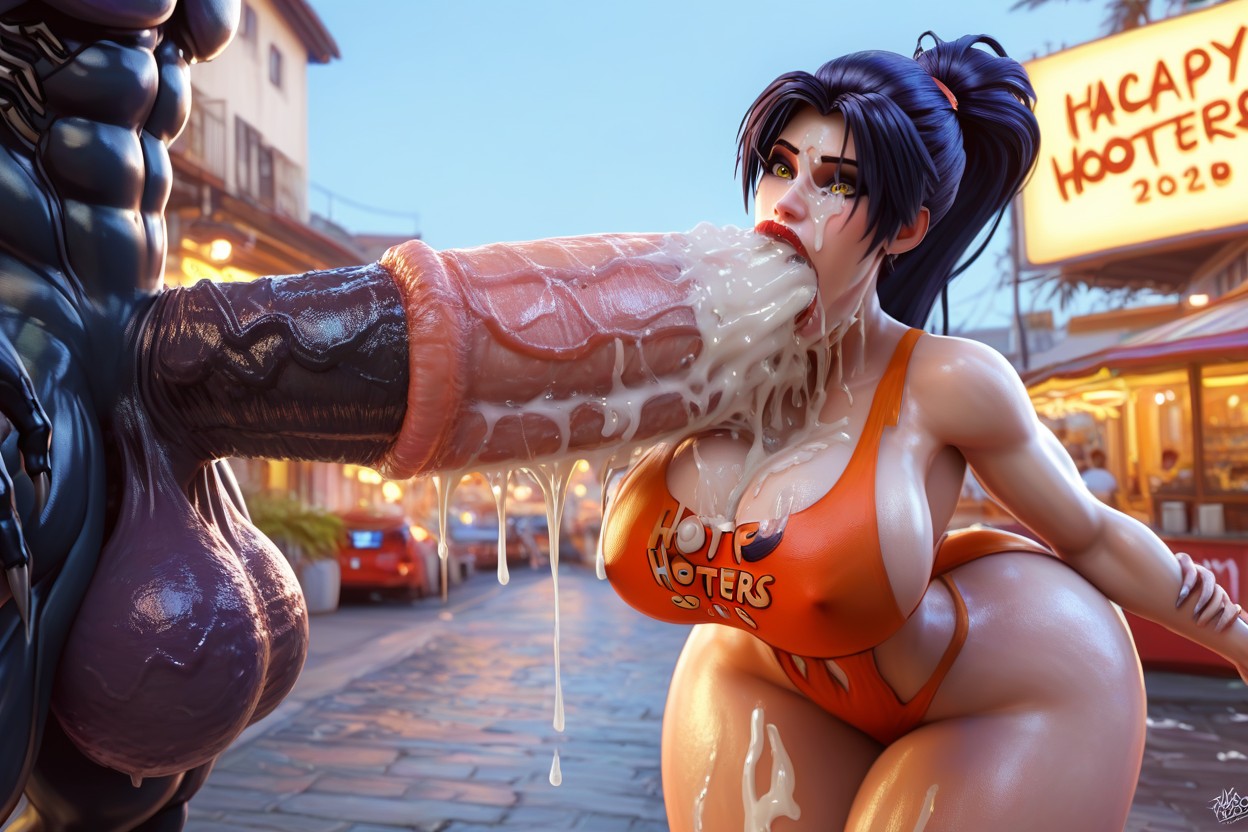 Pony Cock, Cum Dripping, Cum Dripping From Mouth AI Porn