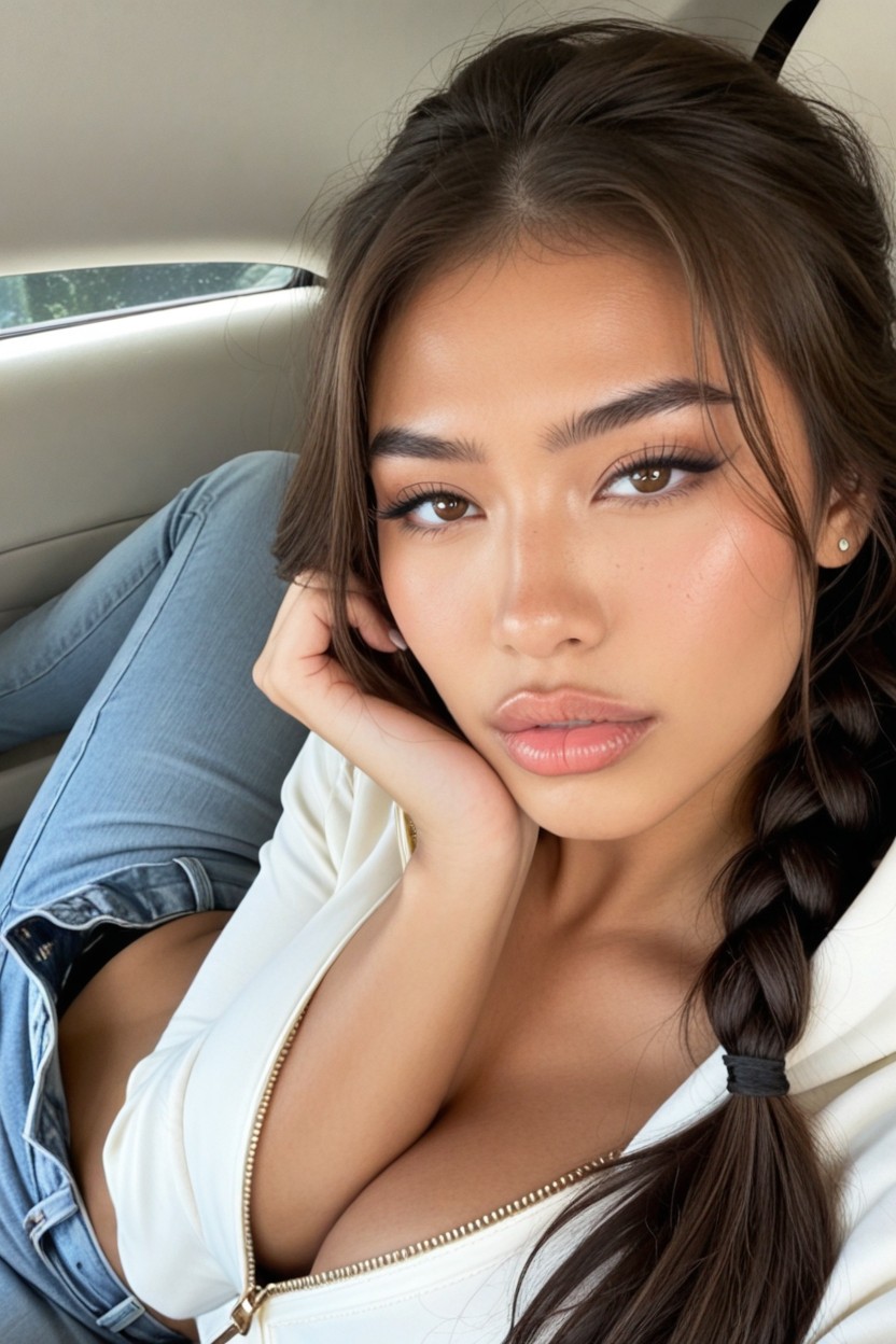 Rim Lighting, Full Lips, Black Eyeliner AI Porn
