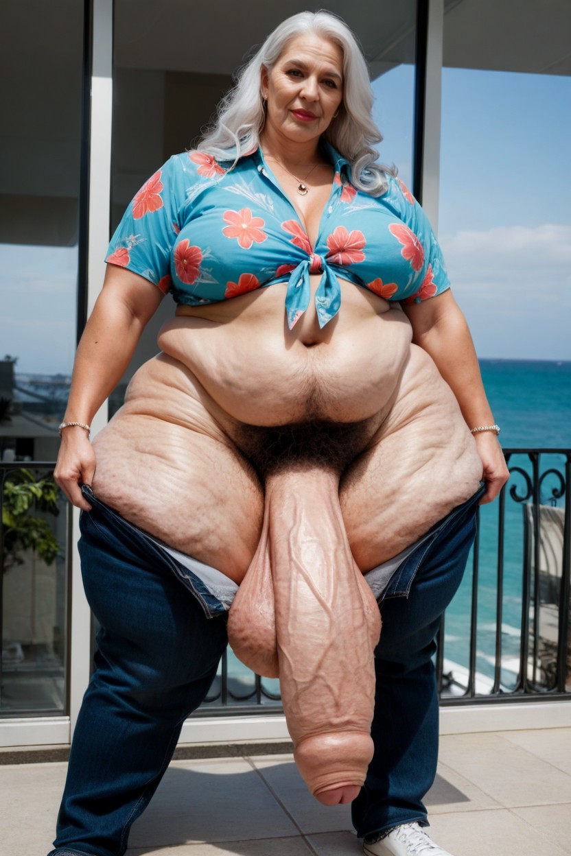 Large Hips, 하이퍼 하체 무거운, 머리카락이 휘날림 AI 포르노