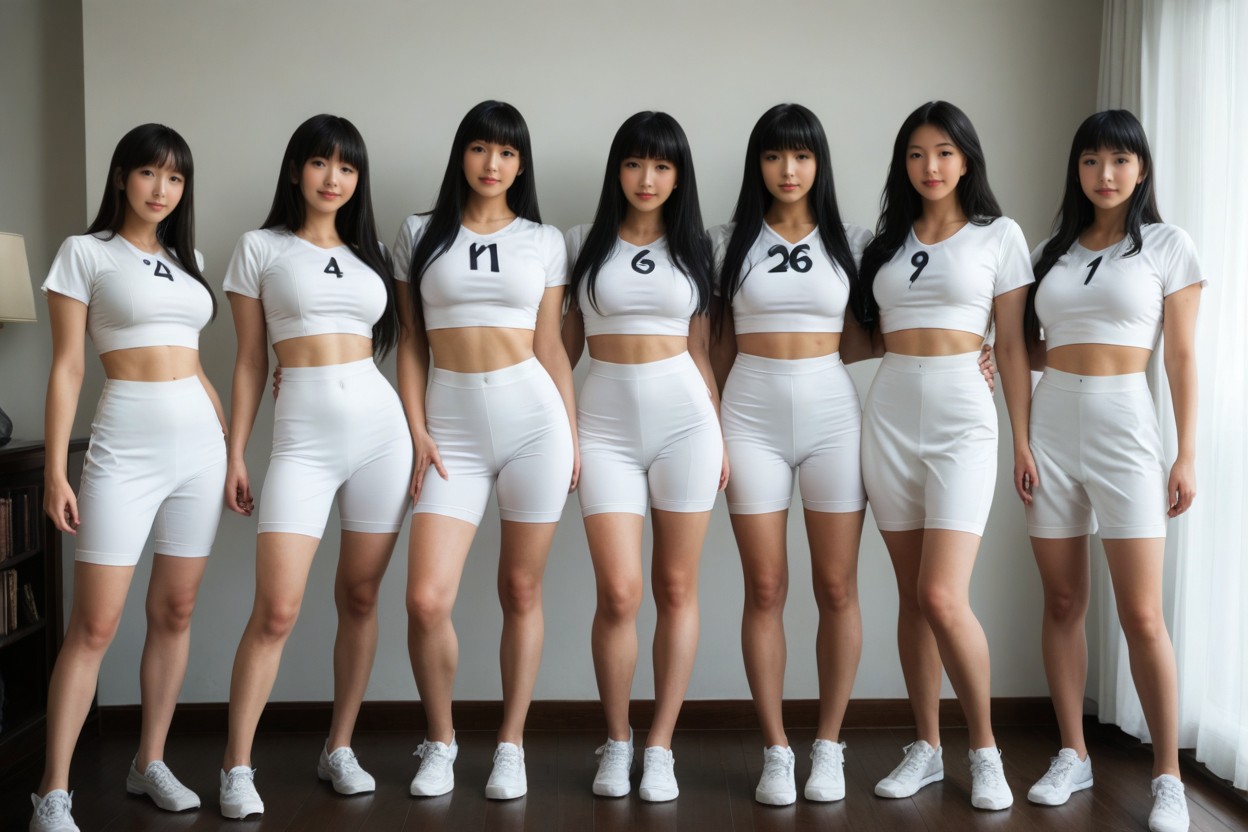 Snow White Skinsultra Pale White Porcelain Skins, Blunt Bangs, 모델 AI 포르노