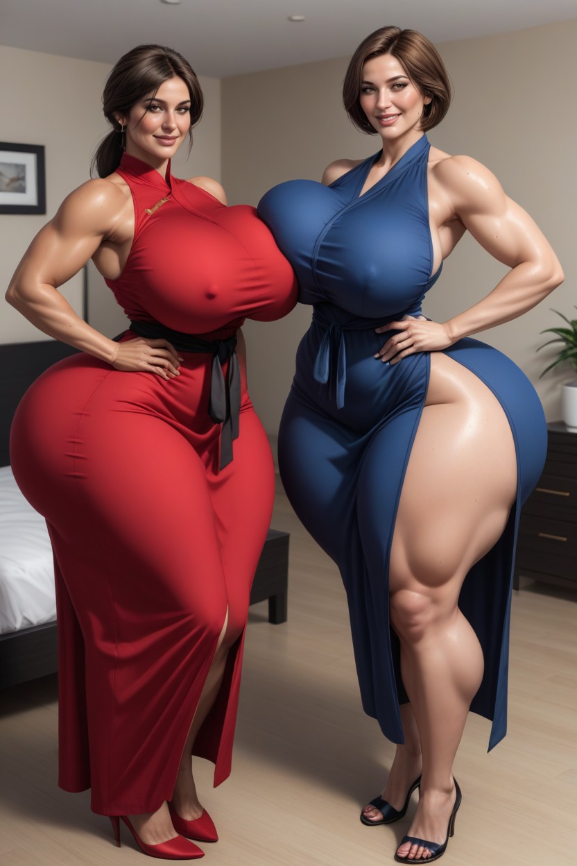 Sweat A Lot, Corte Militar, Bodybuilder Pornografia de IA