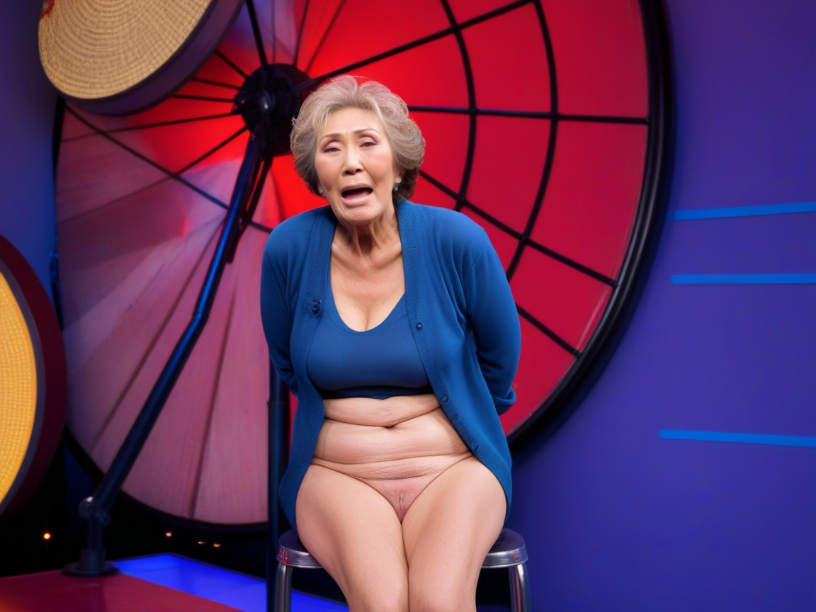Studio Lighting, Studio Audience Spectating, Older Milf AI黄片