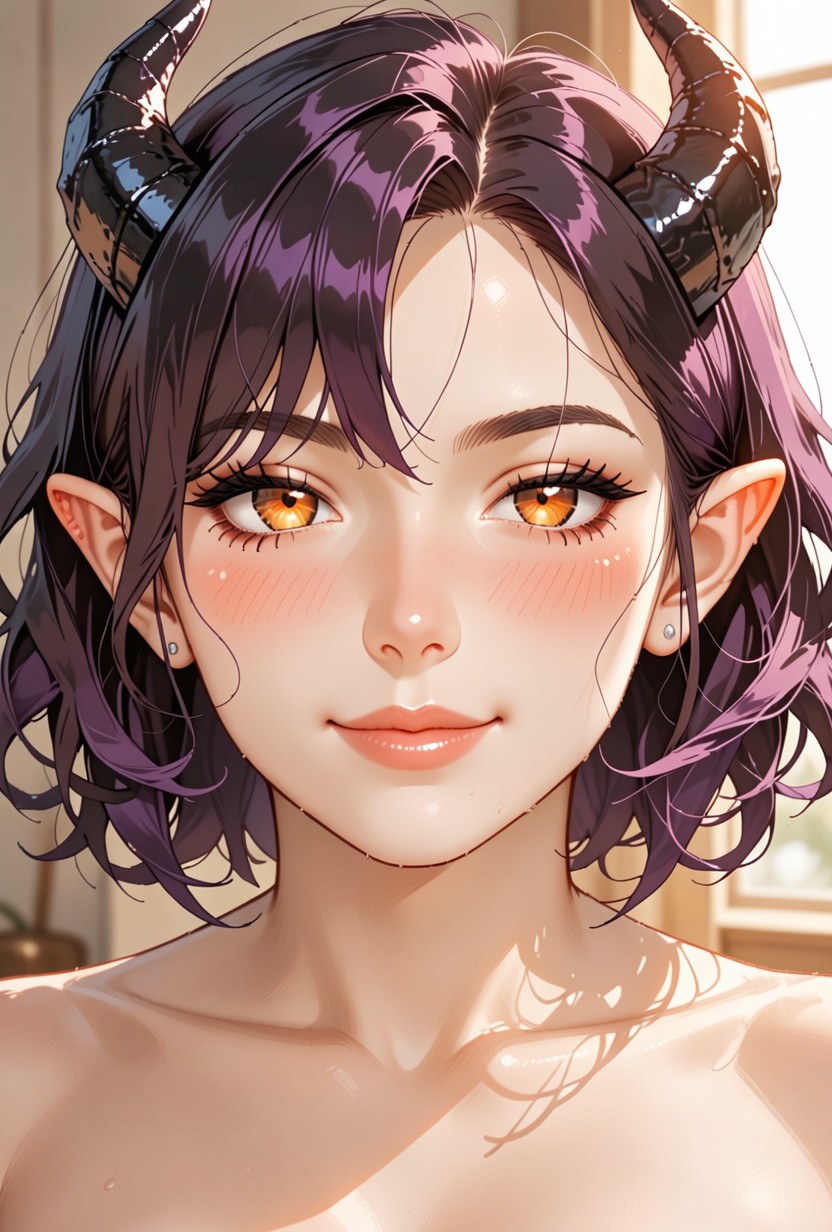 Sharp Horn Tips, Sharp Focus On Eyes, Soft Highlights AI黄片