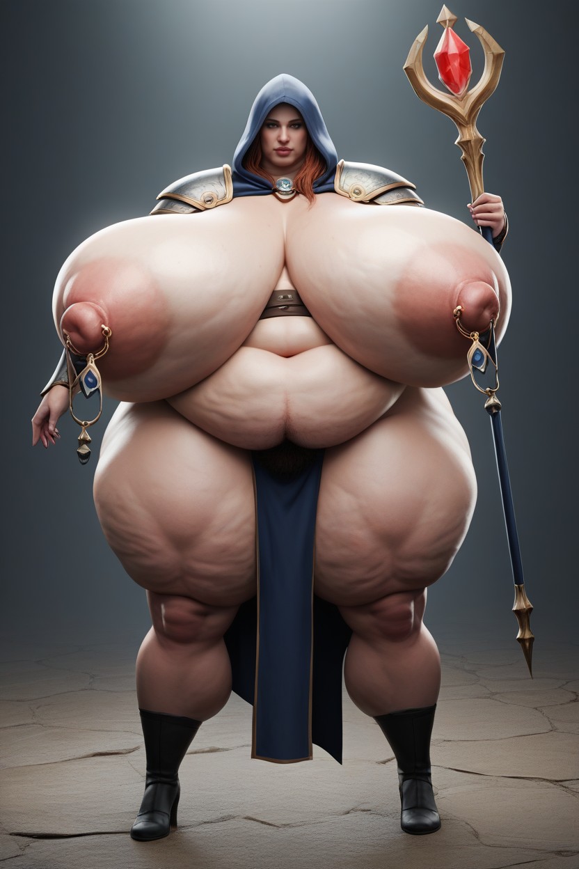 Sagging Full Massive Perky Breasts, Fat, Scroll Storage Ritual Dagger Strapped On Thigh Porno IA