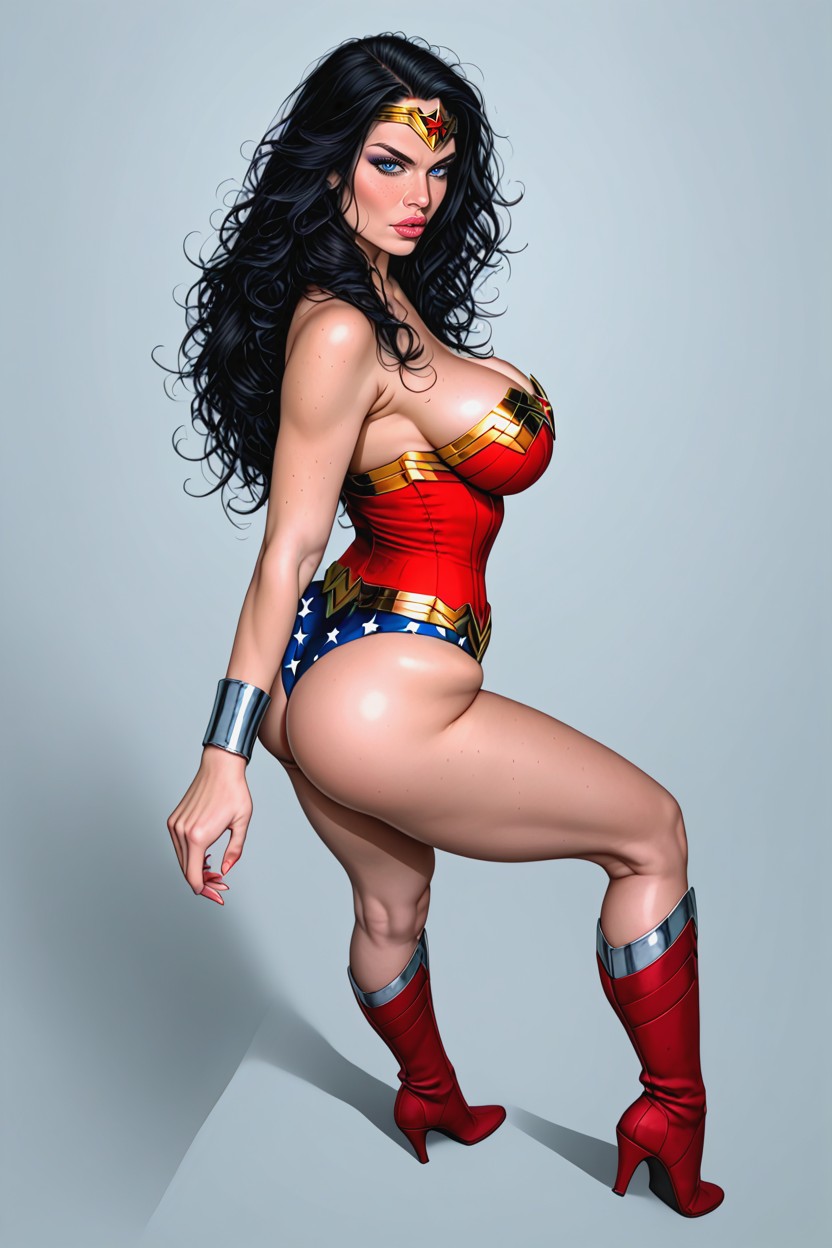 Pelo Despeinado, Rounded Ass, Armando Huerta Art Style Porno IA