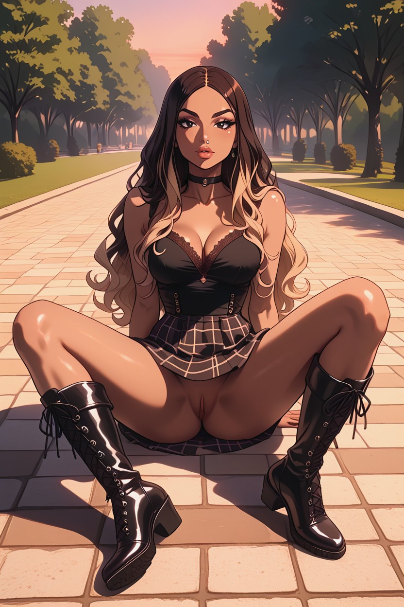 Black Choker, Extremely Blonde Skin, More Than Porno IA