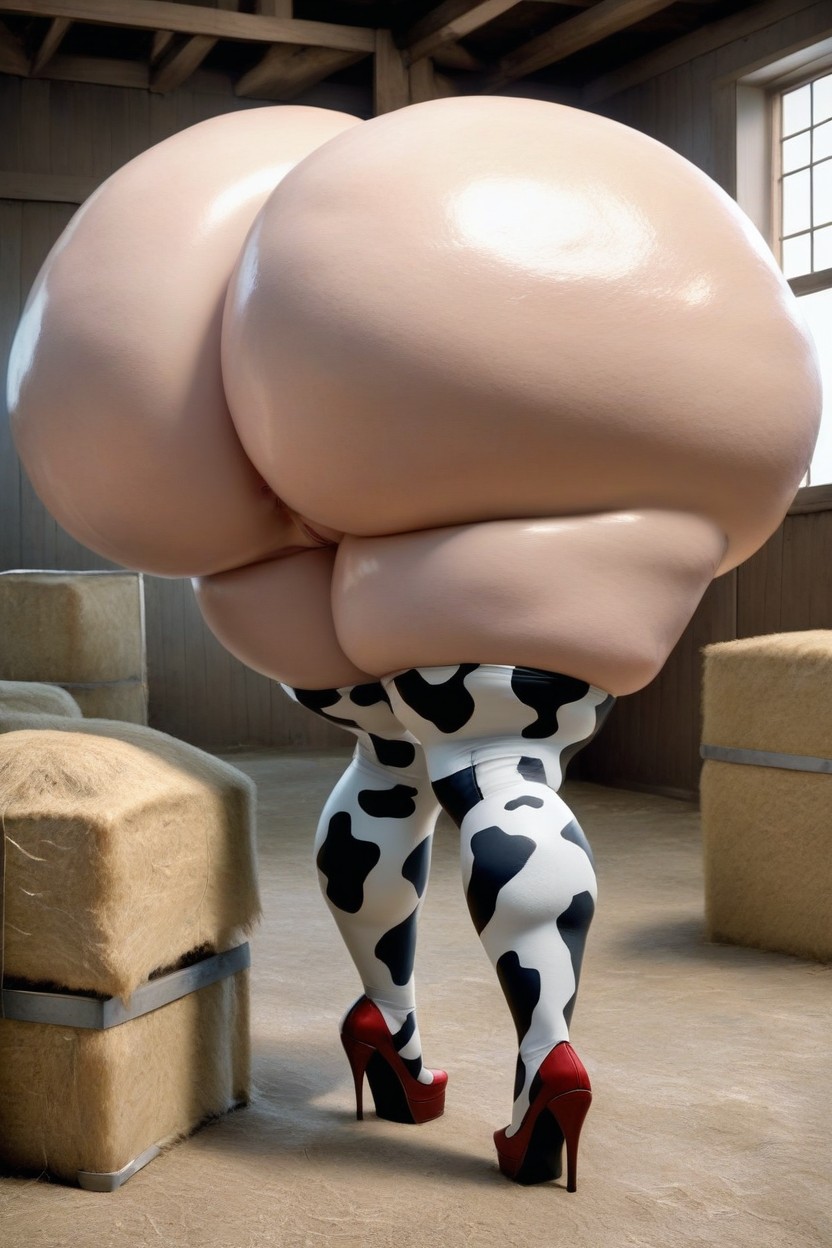 Boa Hancock From One Piece, Huge Nipple, Cowprint Costume AI Porn