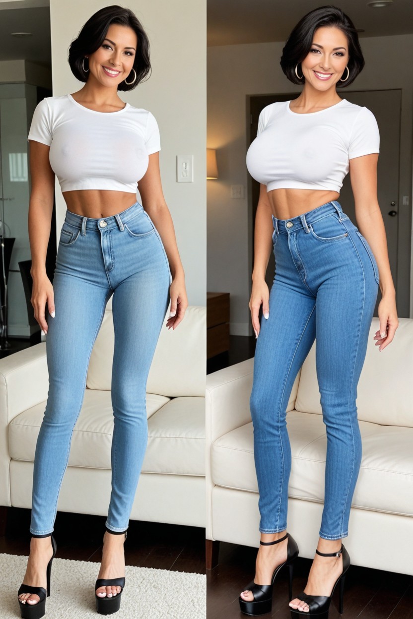 Shapely Legs, Tall, Full Body Views AI Porn