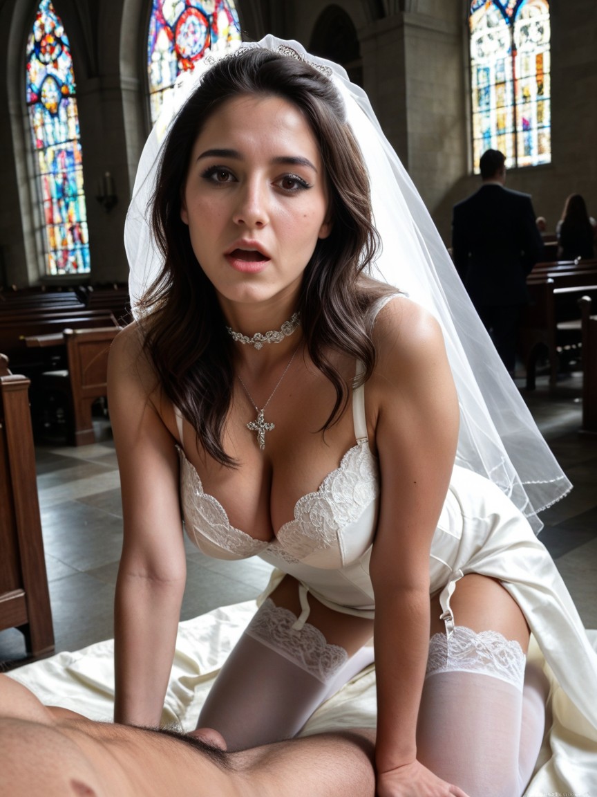 Long Hourglass Figure, Lots Of Freckles, Silver Necklace AI Porn