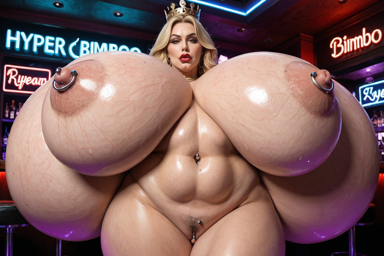 Hyper Wide Hips, Hyper Gigantic Breasts, Hyper Busty Body Porno IA
