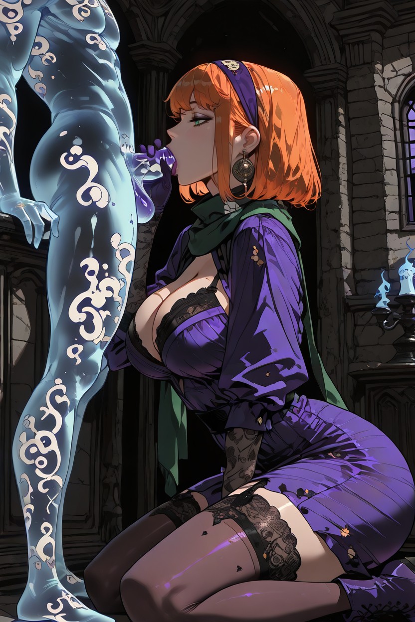 Stroking Cocks, Haunted House, Spooky House AI Porn