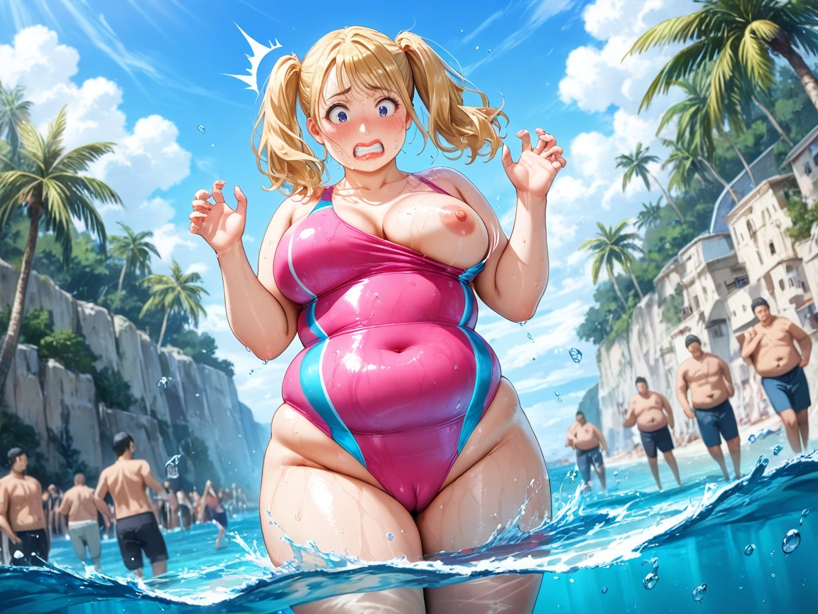 Noon, Clenched Teeth, Extreme Camel Toe AI Porn