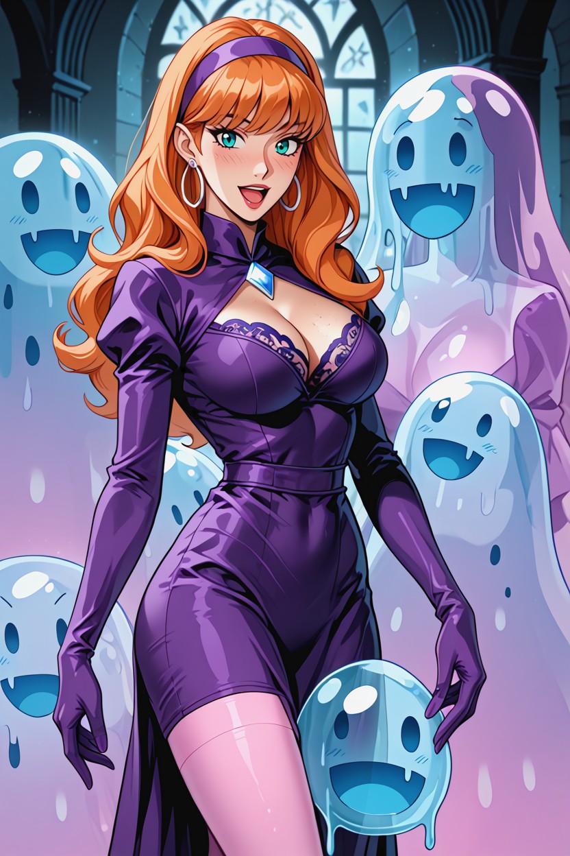 Dark Haunted House, Daphne Sucking Cocks, Purple Dress Porno IA