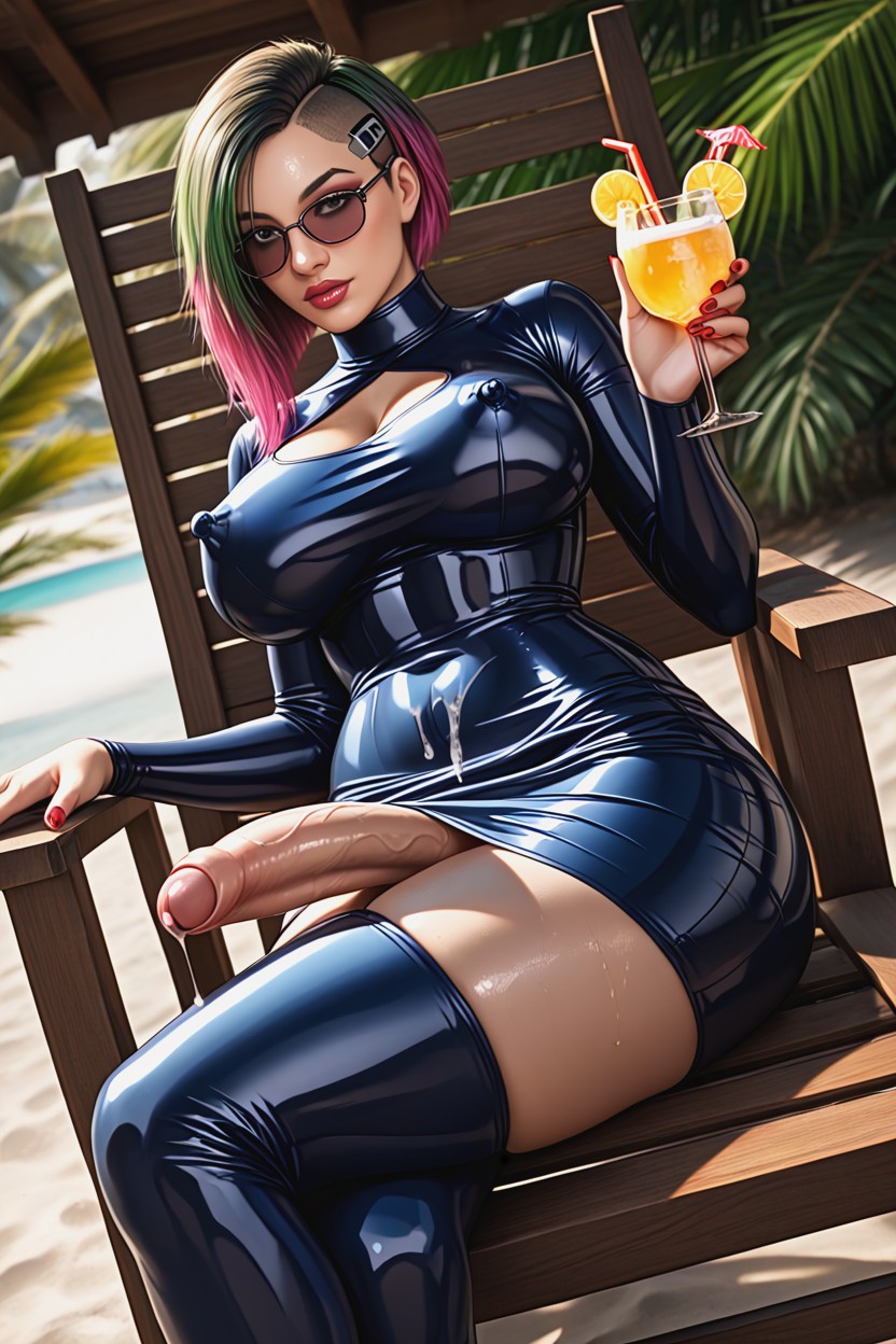 Bubble Rounded Ass, Thick Calf, Slutty Whore Bodycon Skirt Porno IA