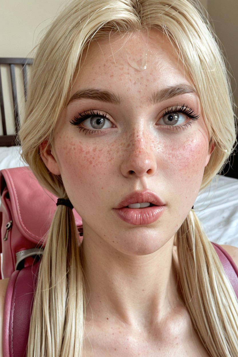Sweetest Most Ultrabeautiful Secondarylevel, Homogeneously Slightly Tanned Skin, Only Face And Tits In Frame AI Porn