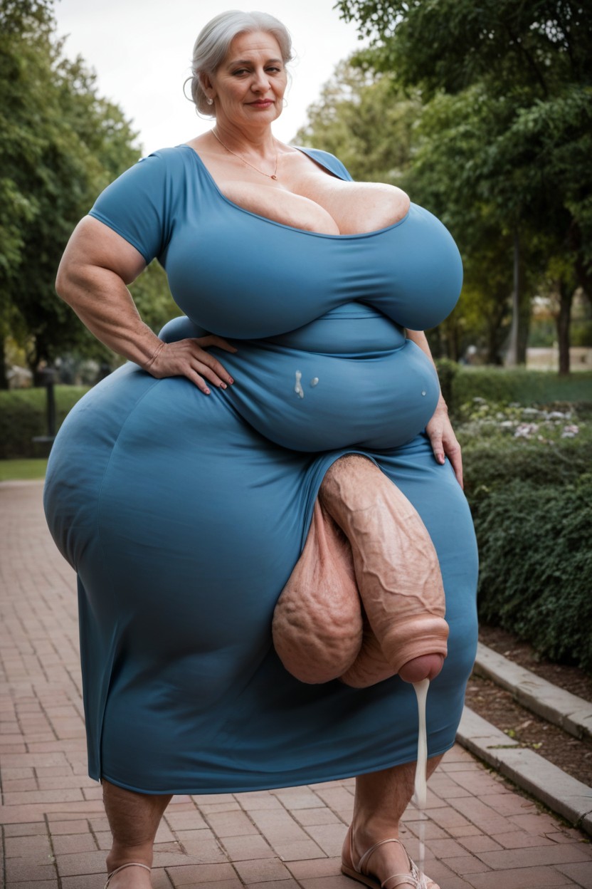 Hora Azul, Ssbbw, Extremely Vascular Legs Hyper Penis Hyper Wide Penis Porno IA