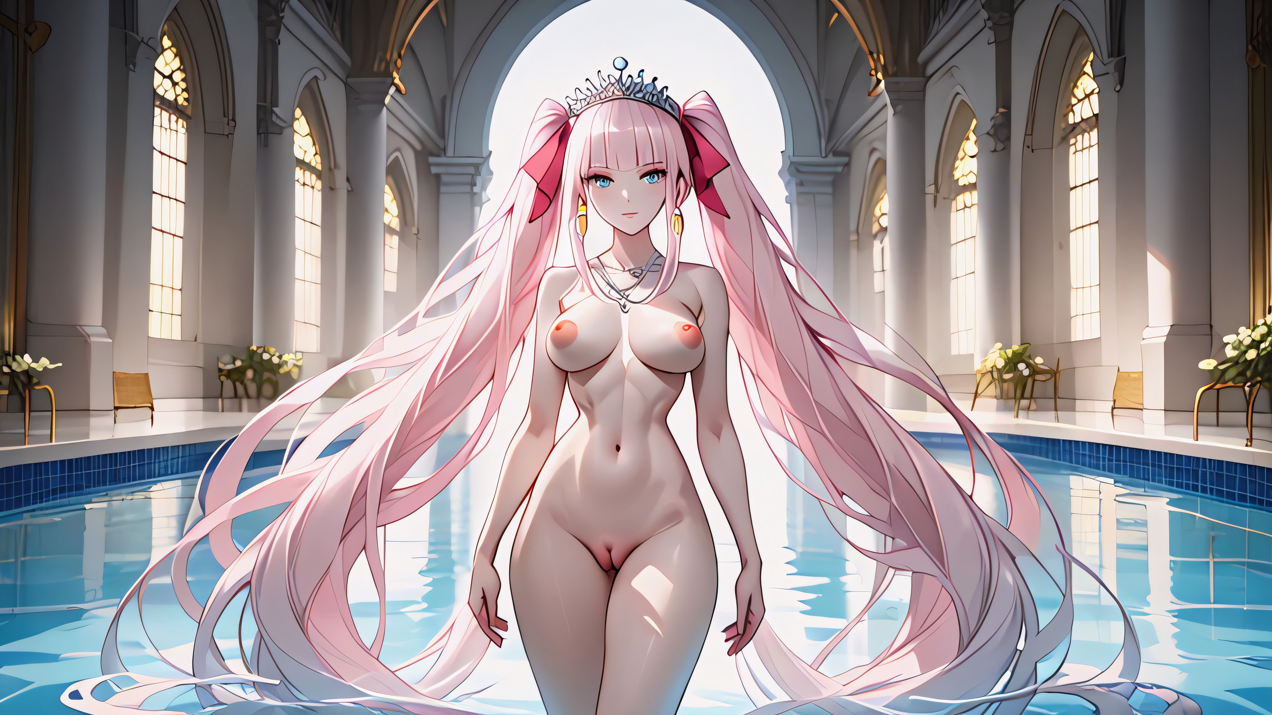 Super Long High Twintails Hair, Absurdly Long Hair, Naked Porno IA