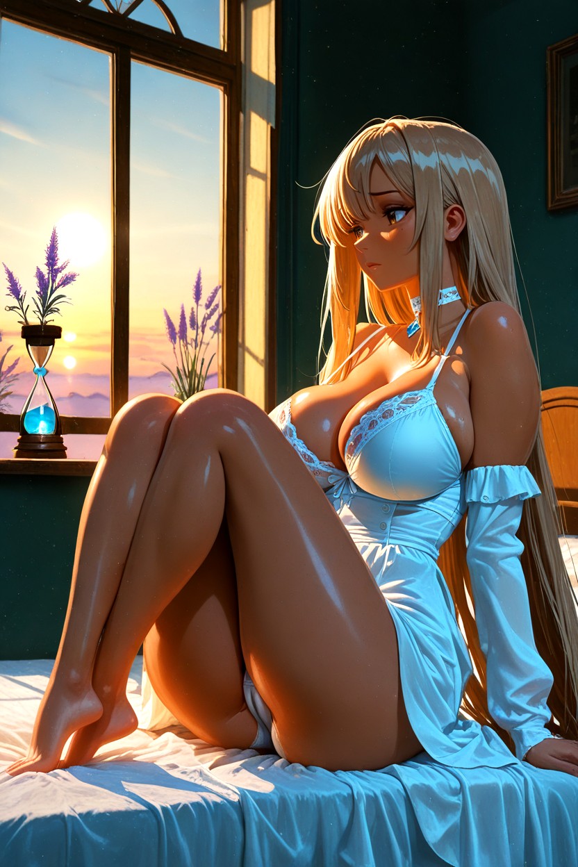 Figura Reloj De Arena, Low Angle, Dawn Porno IA