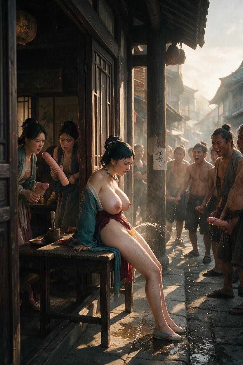 She Is A Gorgeous Noblewoman, Hairpin, With The Street Outside And A Glimpse Of The Richly Furnished Interior Porno IA