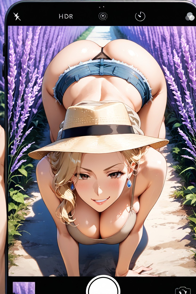 Seductive Gaze, Countryside Atmosphere, 30+ Porno IA