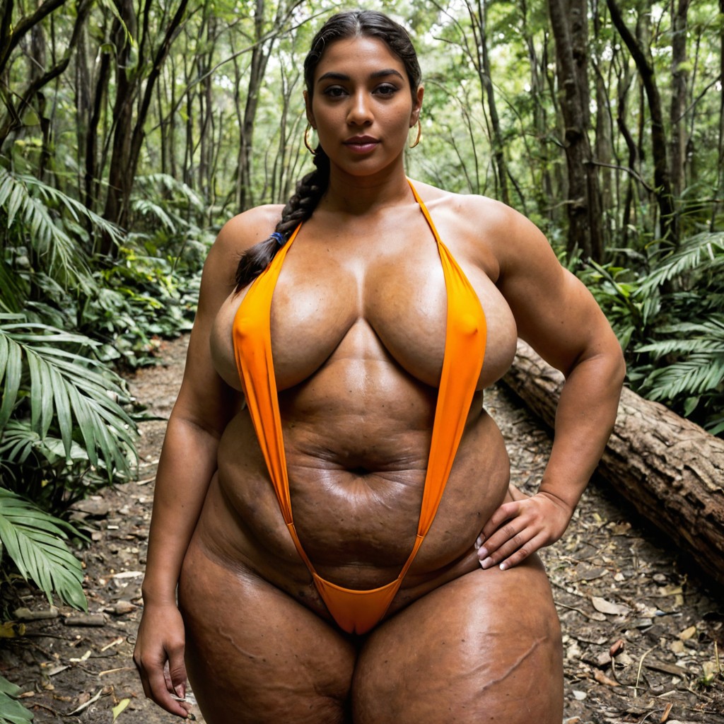 50+, Ultra Detailed Face, Bulging Wide Thighs Porno IA