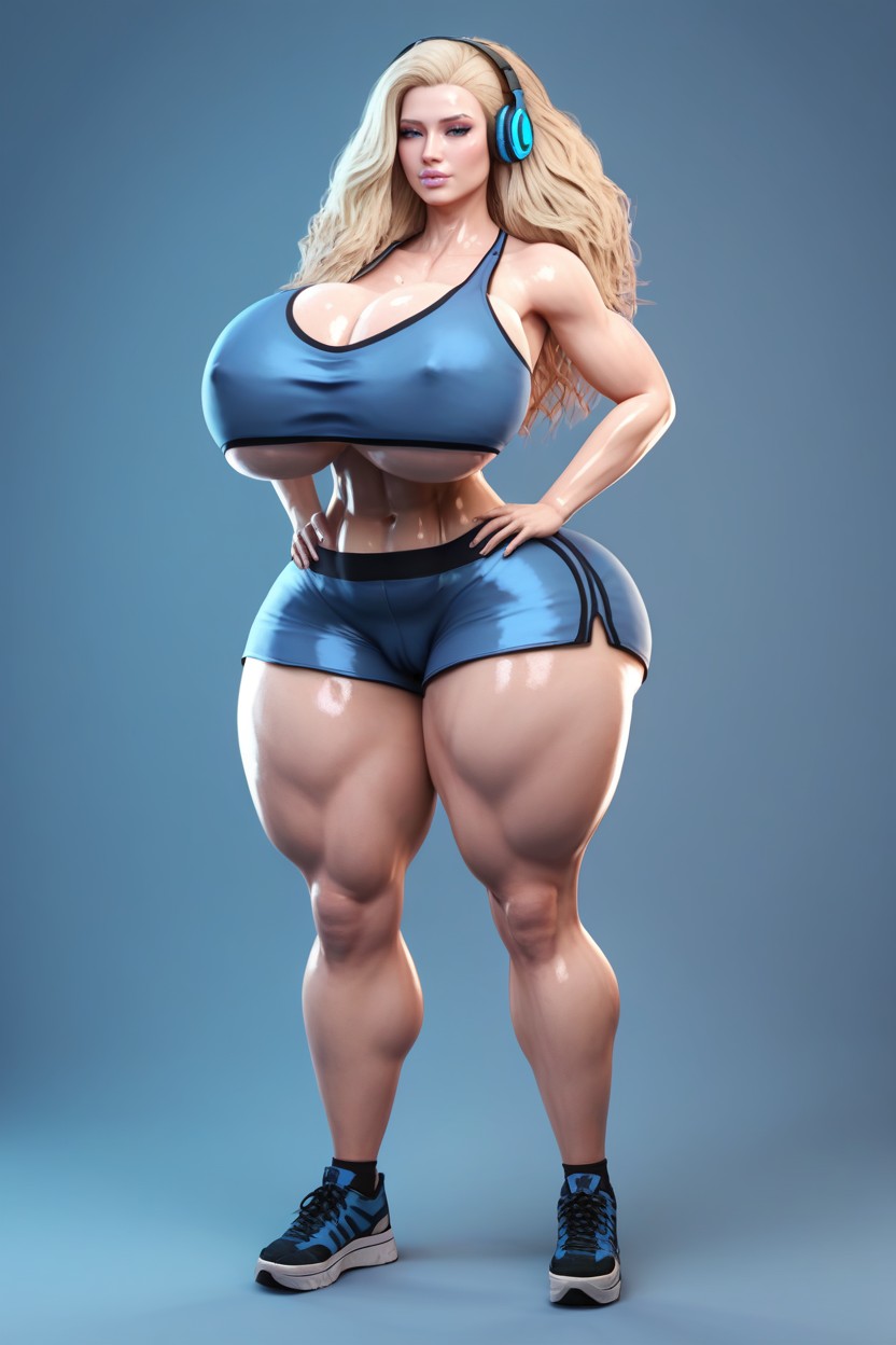 Sport Bra, Sexy, Cameltoe AI Porn