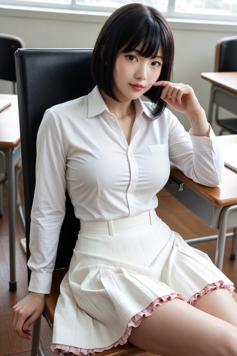 Side View, Incredibly Pale Skins, 18+ AI Porn