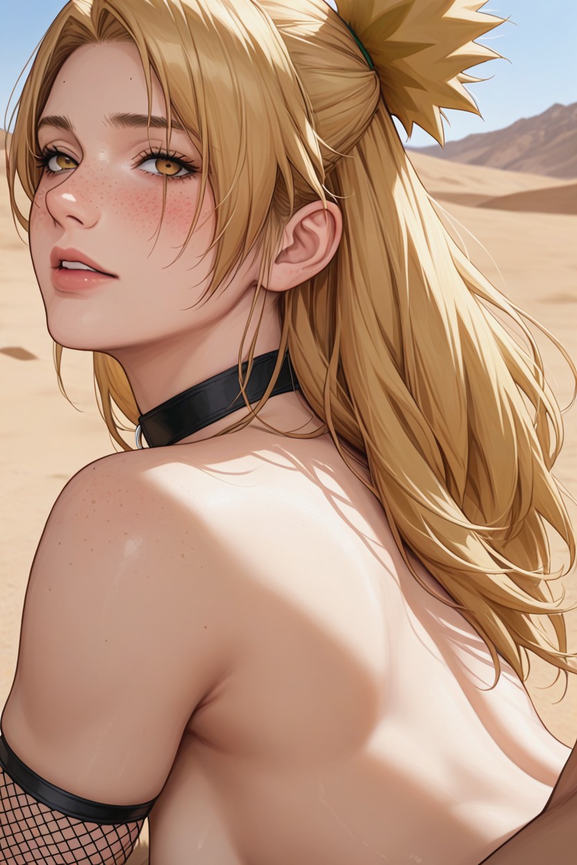Side View, Small Ass, Blonde Hair AI Porn