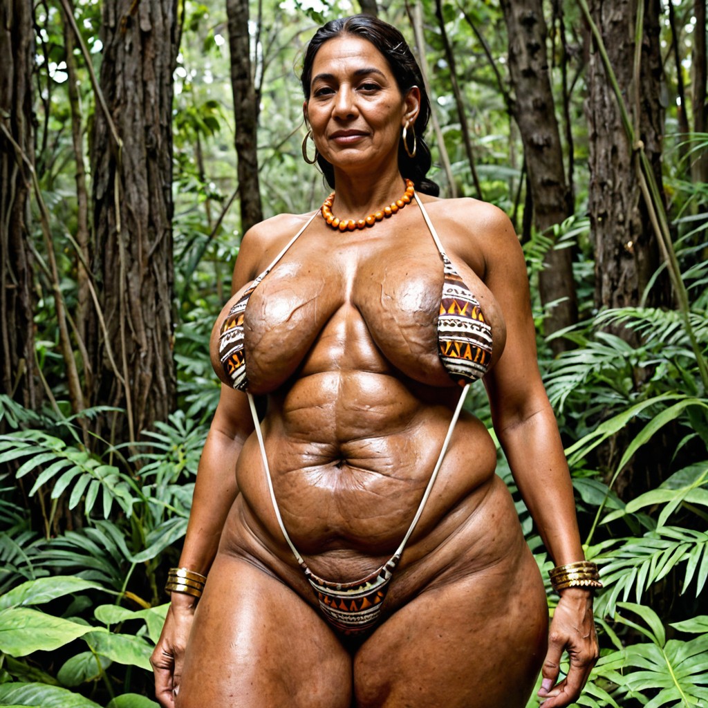 Chubby Stomach, Fat Hips, Chubby Bulging Hips Porno IA