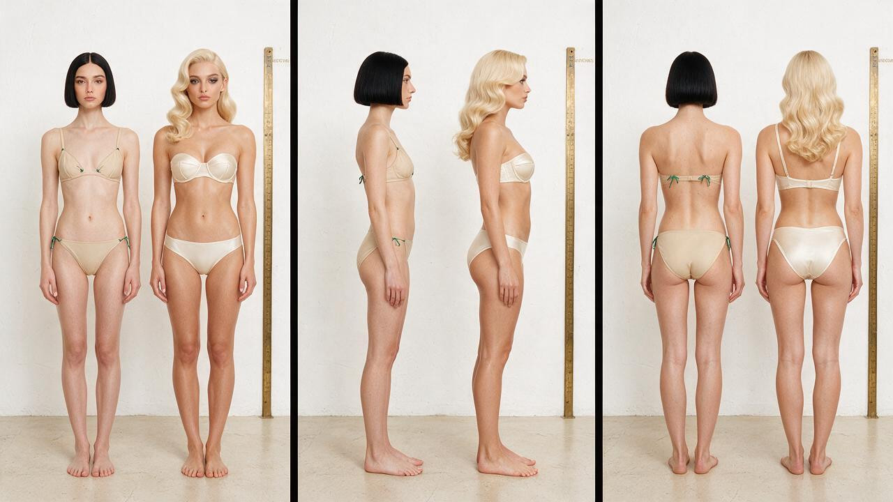 Posture Identique, Côte À Côte Dans Les Trois Cadres, La Porno IA