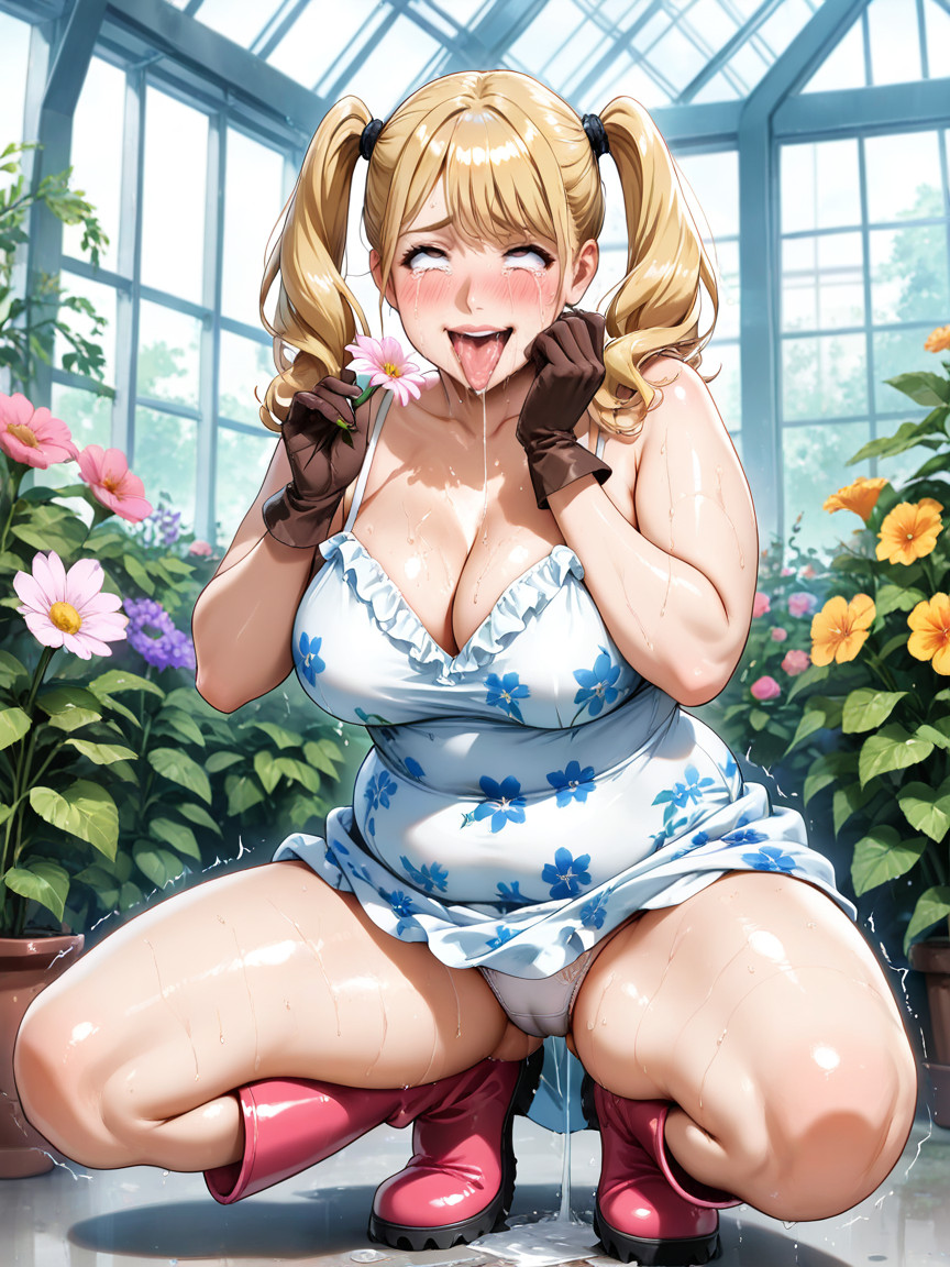 Indoors, Plump Female, Rolling Eyes Detailed Porno IA