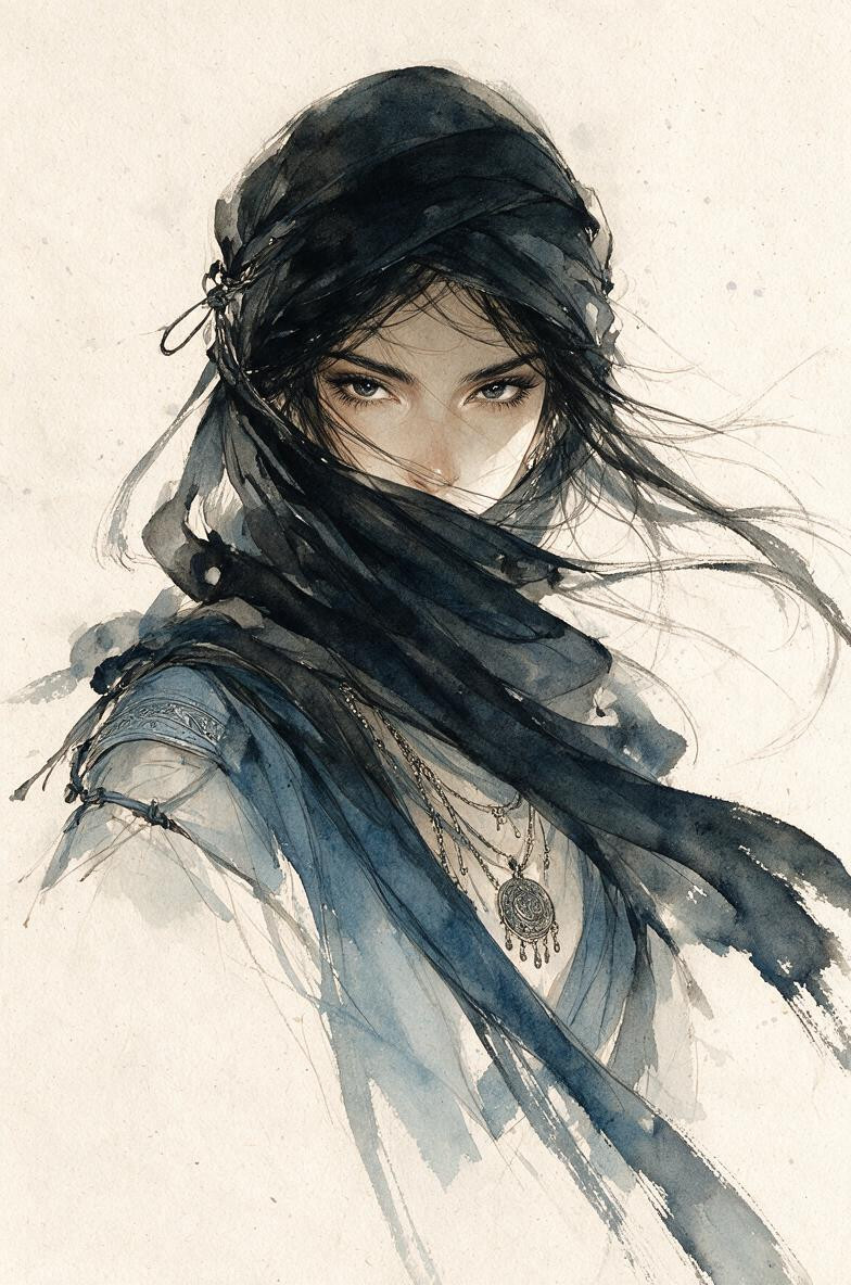 Blue-gray, 18+, And Abstract Toward The Edges Allow Parts Of The Silhouette To Naturally Into Broad Brush Strokes And Incomplete Lines The Illustration Should Combine Fashion Sketch AI Porn