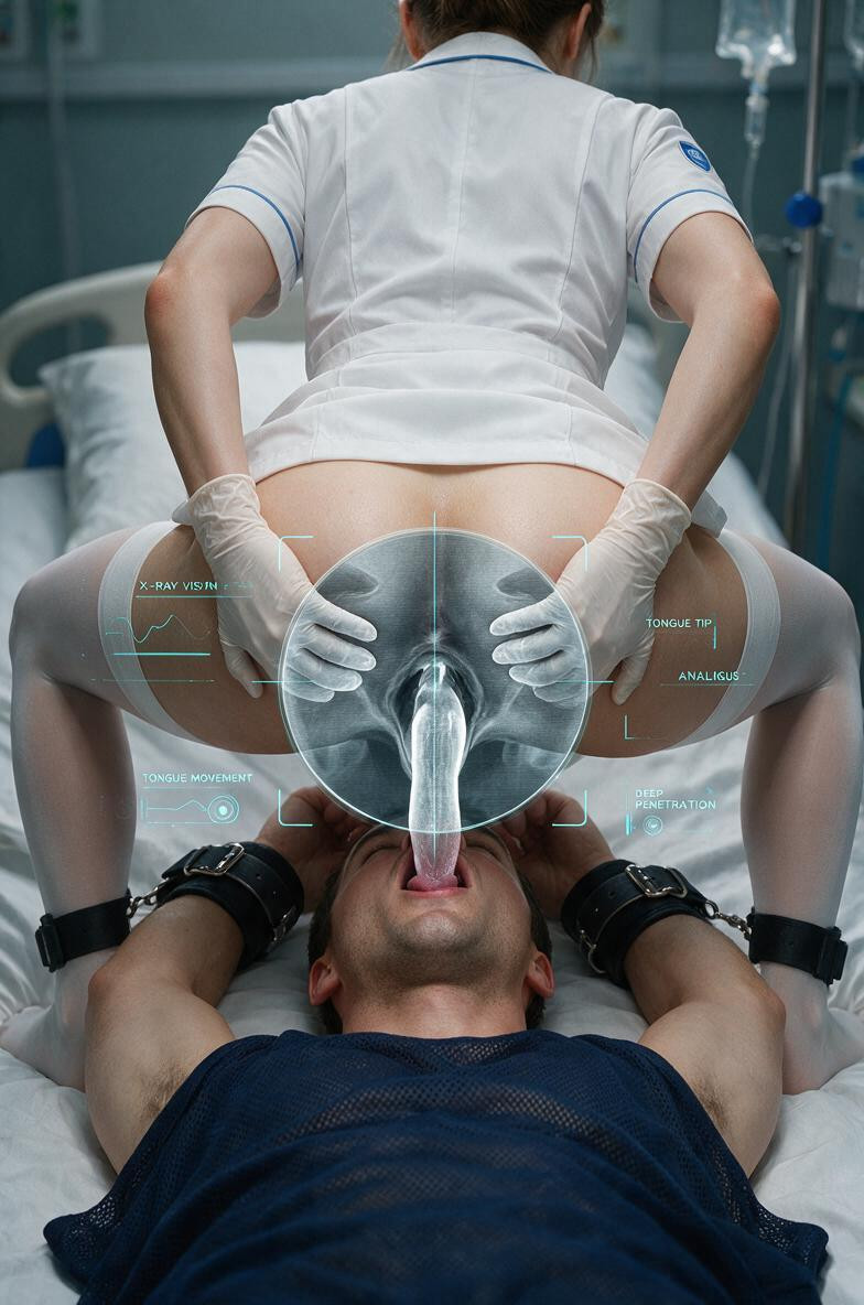 Anilingus, Man's Tongue Tip Deep Inside Female's Rectum, Ass Licking In Clothes AIエロ