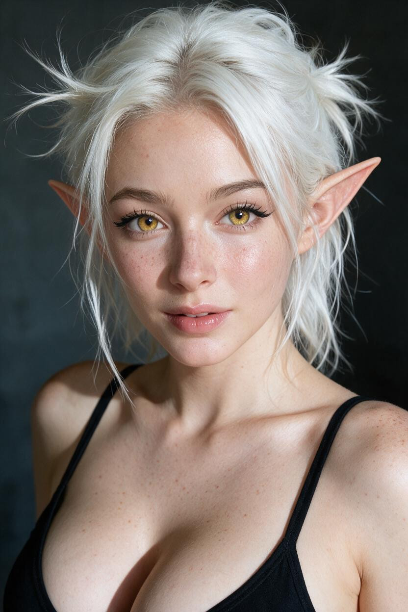 Freckles, Pink Wet Lips, Soft Detailed Skin Porno IA