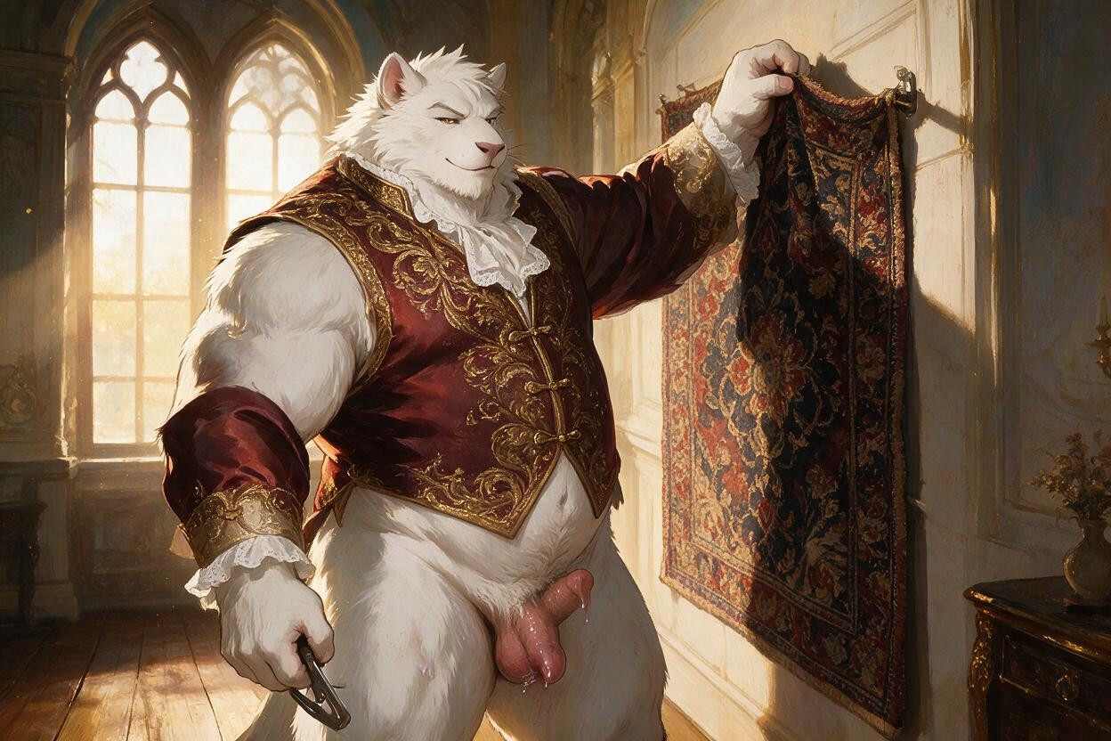 Foreskin, Cum, Furry Anthro Face AI Porn